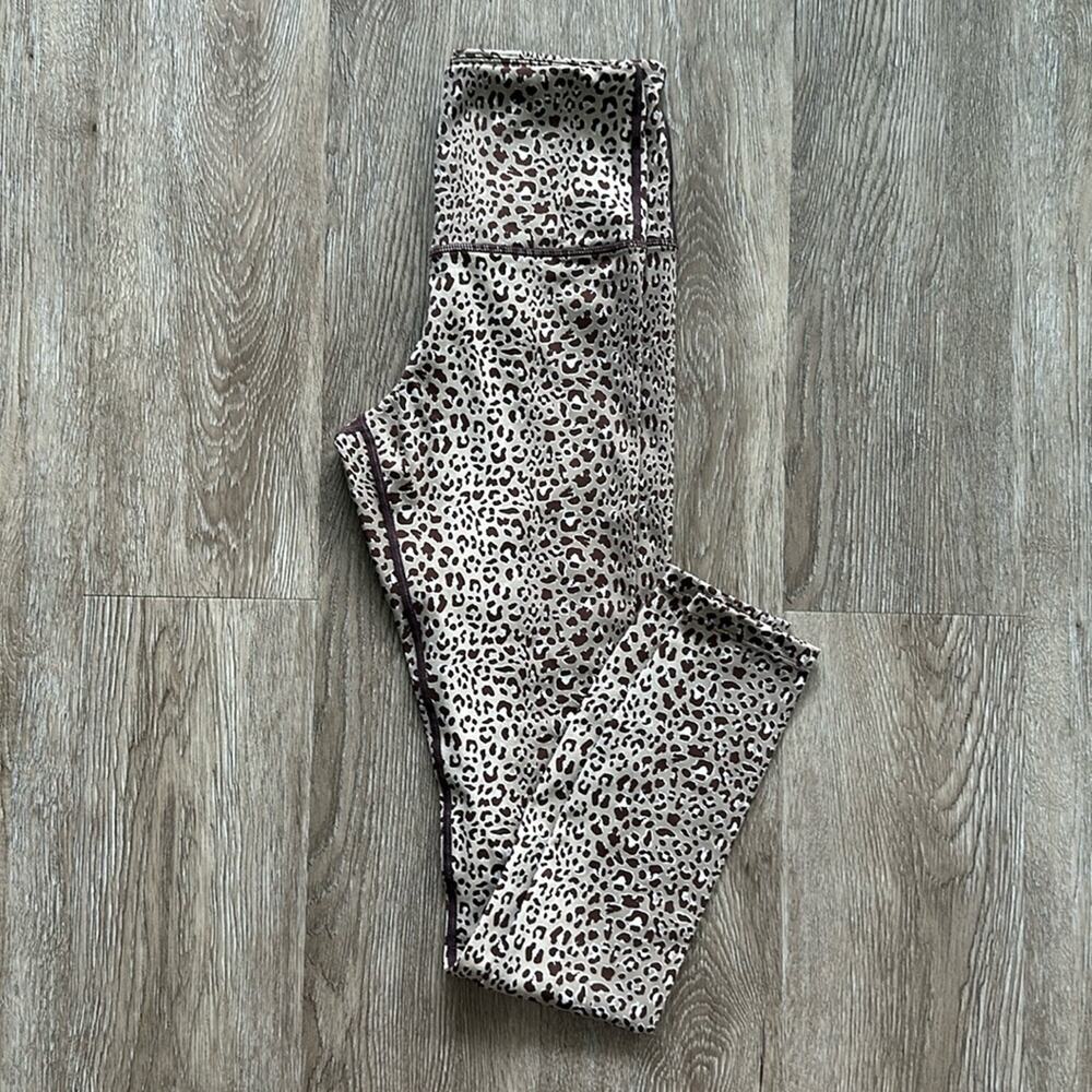 Varley Estrella Saharan Cheetah Leggings Size XXS High Rise‎